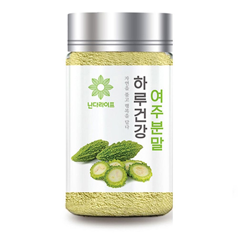 Nanda Life Pure Bitter Melon (Yeoju) Powder 120g 100% Korean Cheonan Origin Low-Temperature Dried Natural Vegetable Powder _ Made in Korea